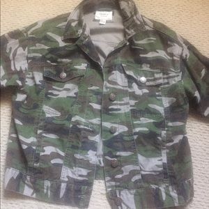 Forever 21 Denim Camo Jacket
